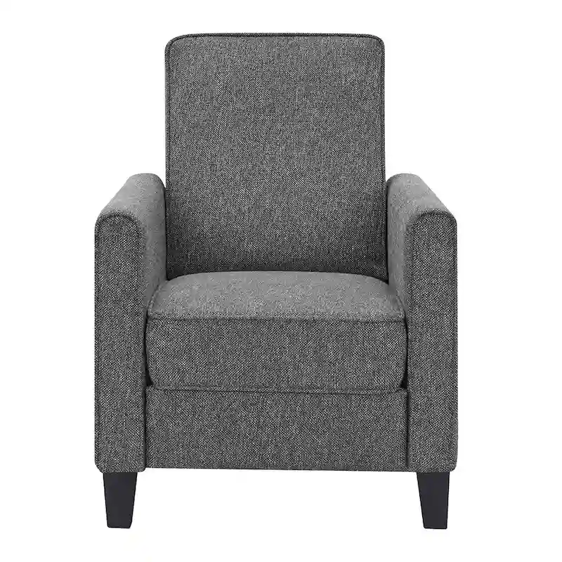 Traditional Fabric Recliner Chair with Footrest - 36.5