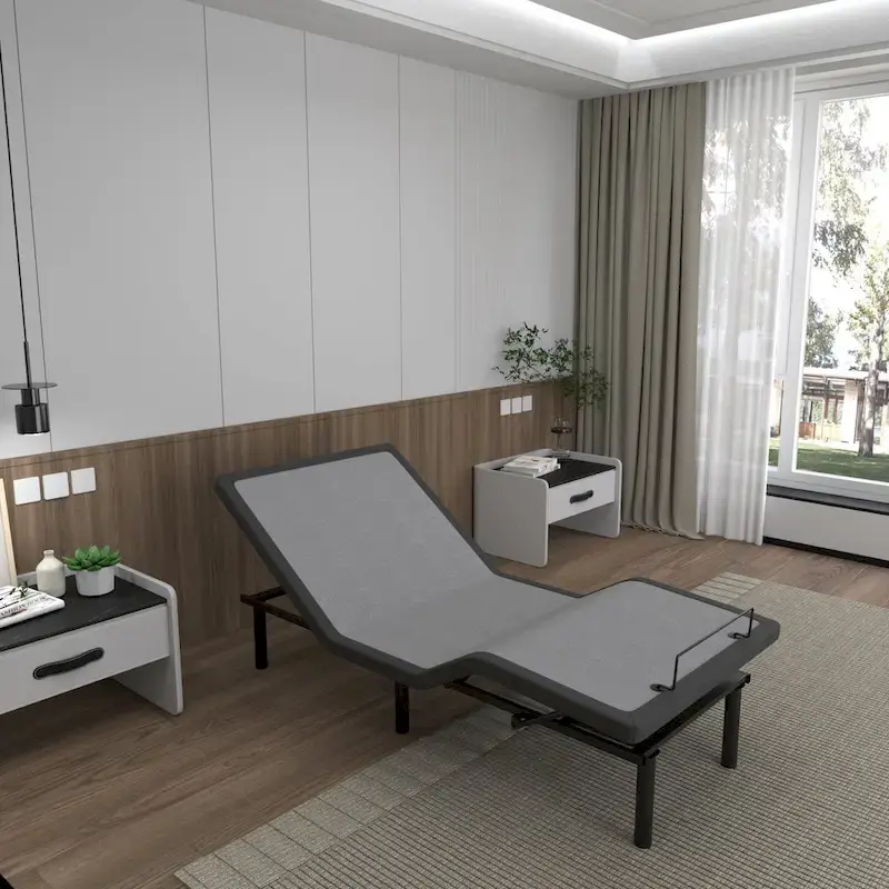 ESHINE Adjustable Bed Frame, with Massage