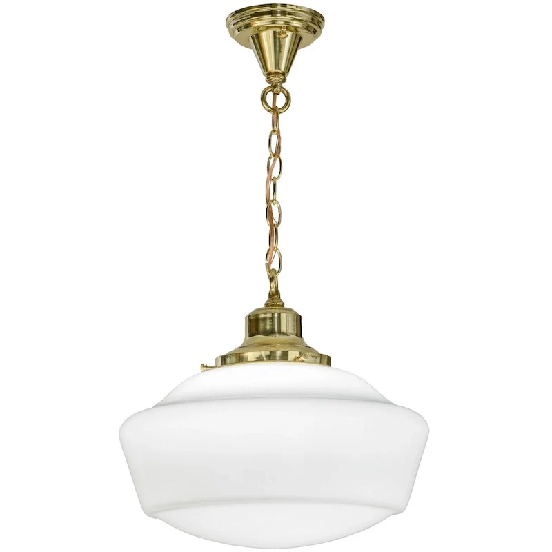 16 W Revival Schoolhouse W/Traditional Globe Pendant