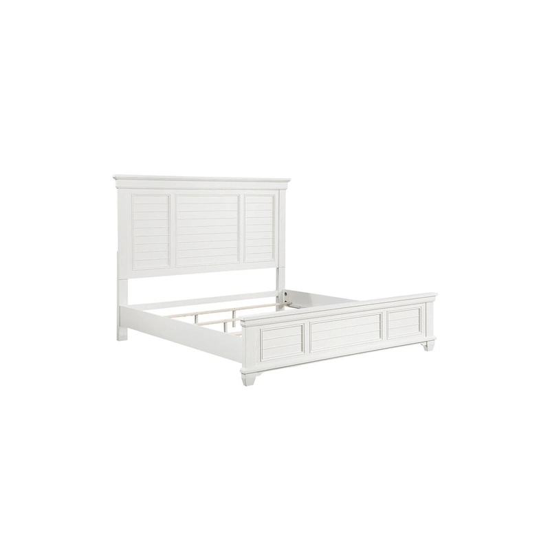 Leo 6 Piece White Modern Panel Bedroom Set