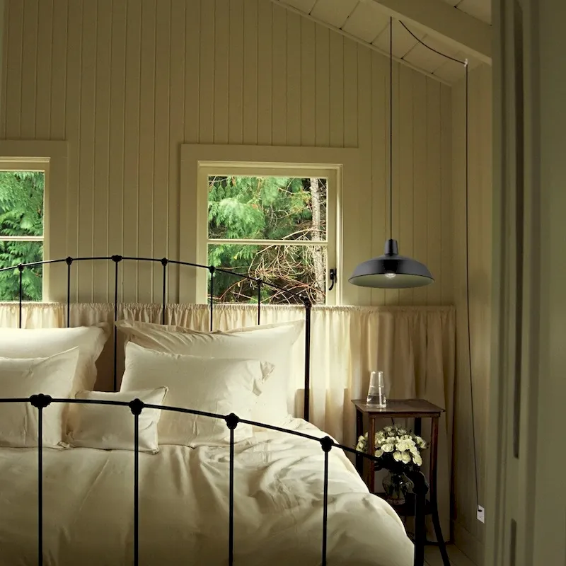 Barnyard 1-Light Matte Back Plug-In Pendant