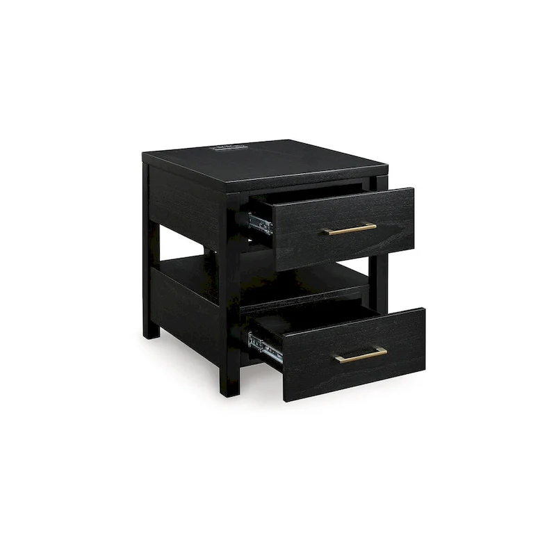 Winbardi Black End Table - 22W x 24D x 24H