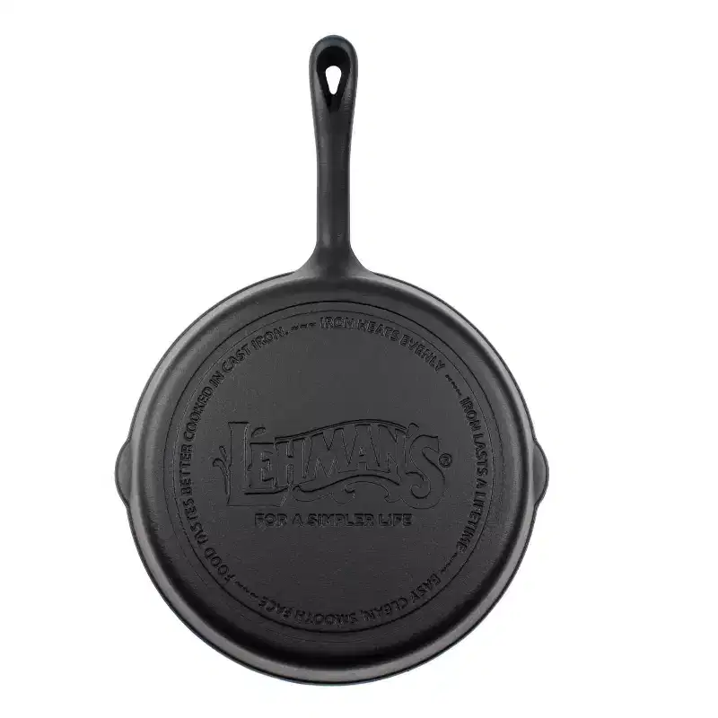Lehman's Campfire Cooking 4-Piece Set, Nitrided, Dutch Oven, Skillets, and Griddle
