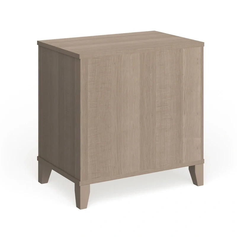 Transitional Grey Ash Nightstand