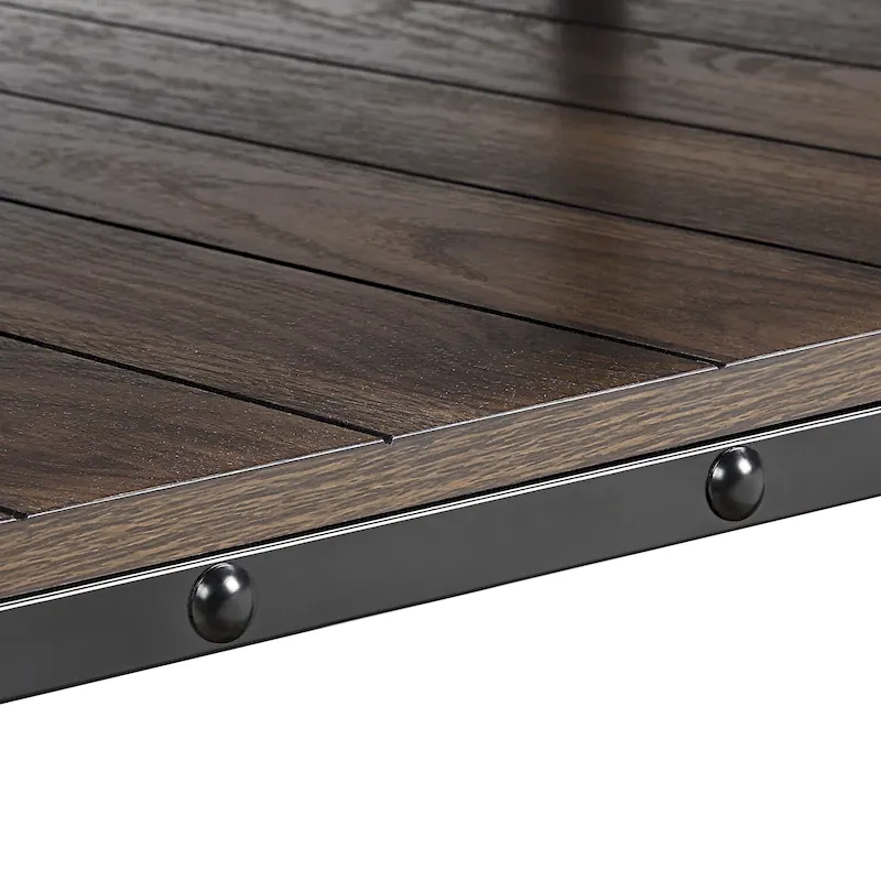 Hyssop Farmhouse 24-inch Steel 1-Shelf End Table by Furniture of America