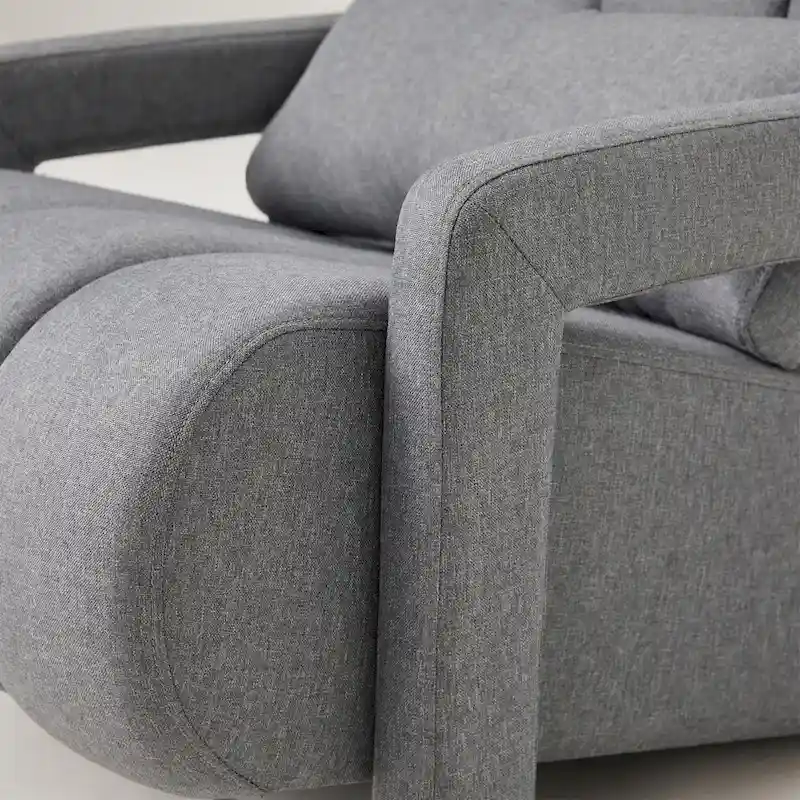 28H Modern Upholstered Accent Chair with a Pillow