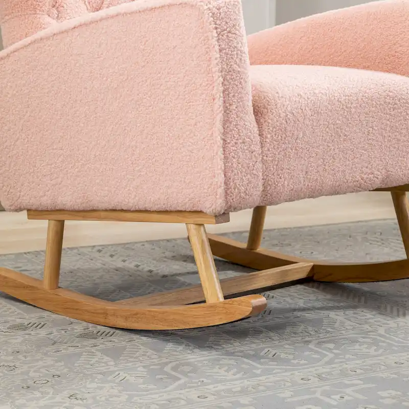 Tufted Rocking Chair Single Sofa Accent Rocker