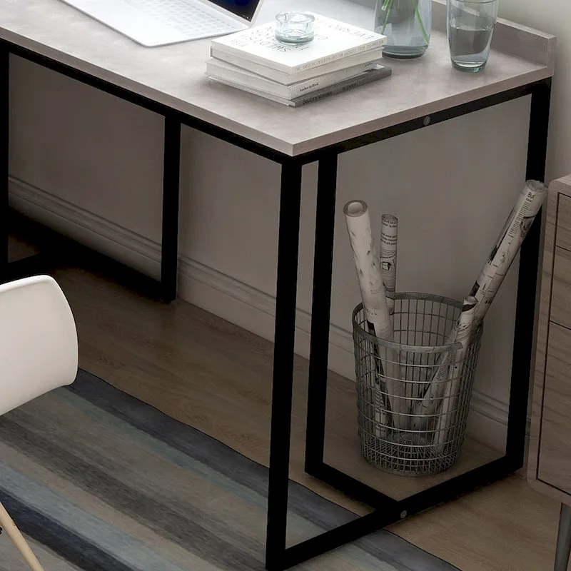 Magnus Industrial 59-inch Metal L-Shape Computer Desk with USB by Furniture of America