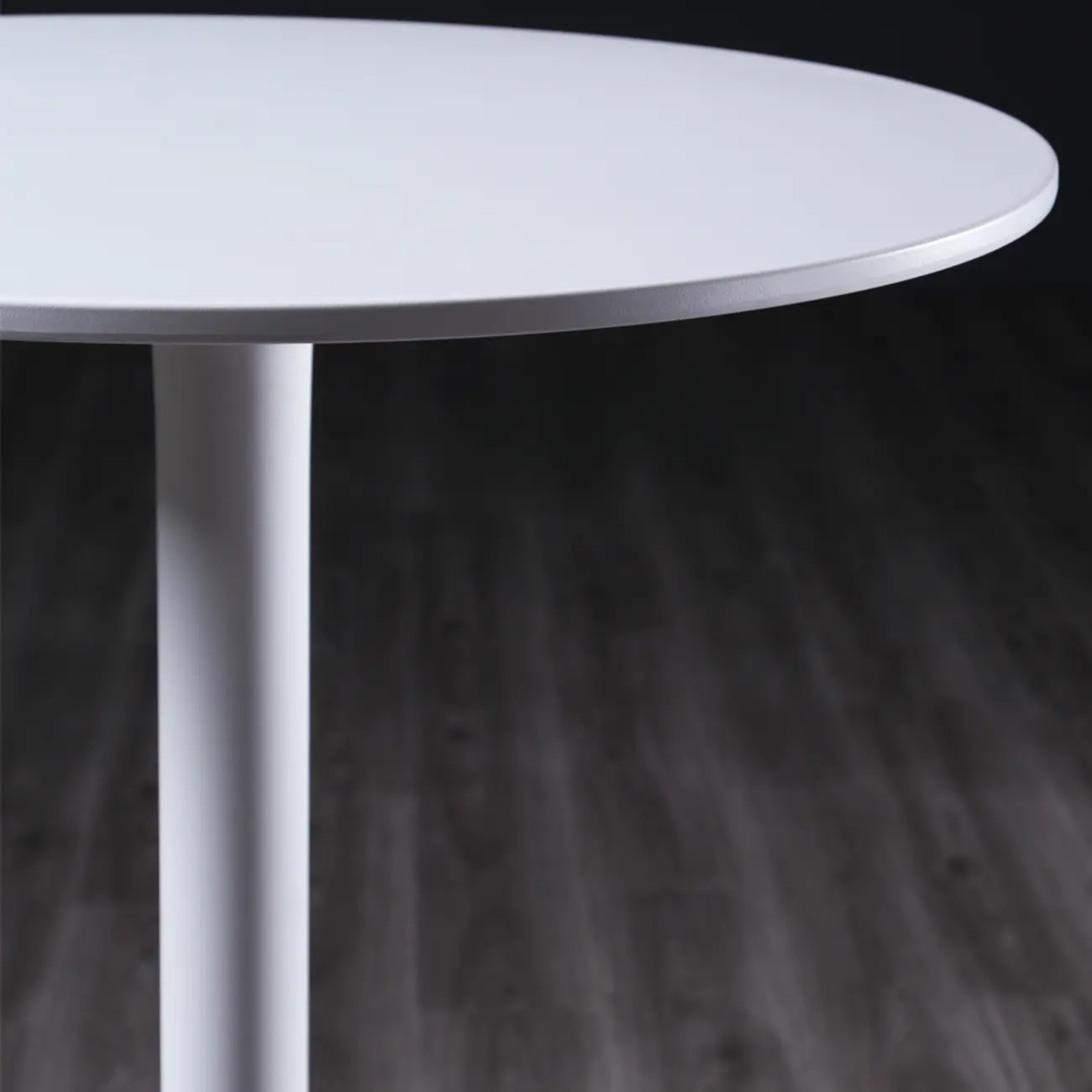 Fashion Synthetic Round White Fixed Top Bar Tables