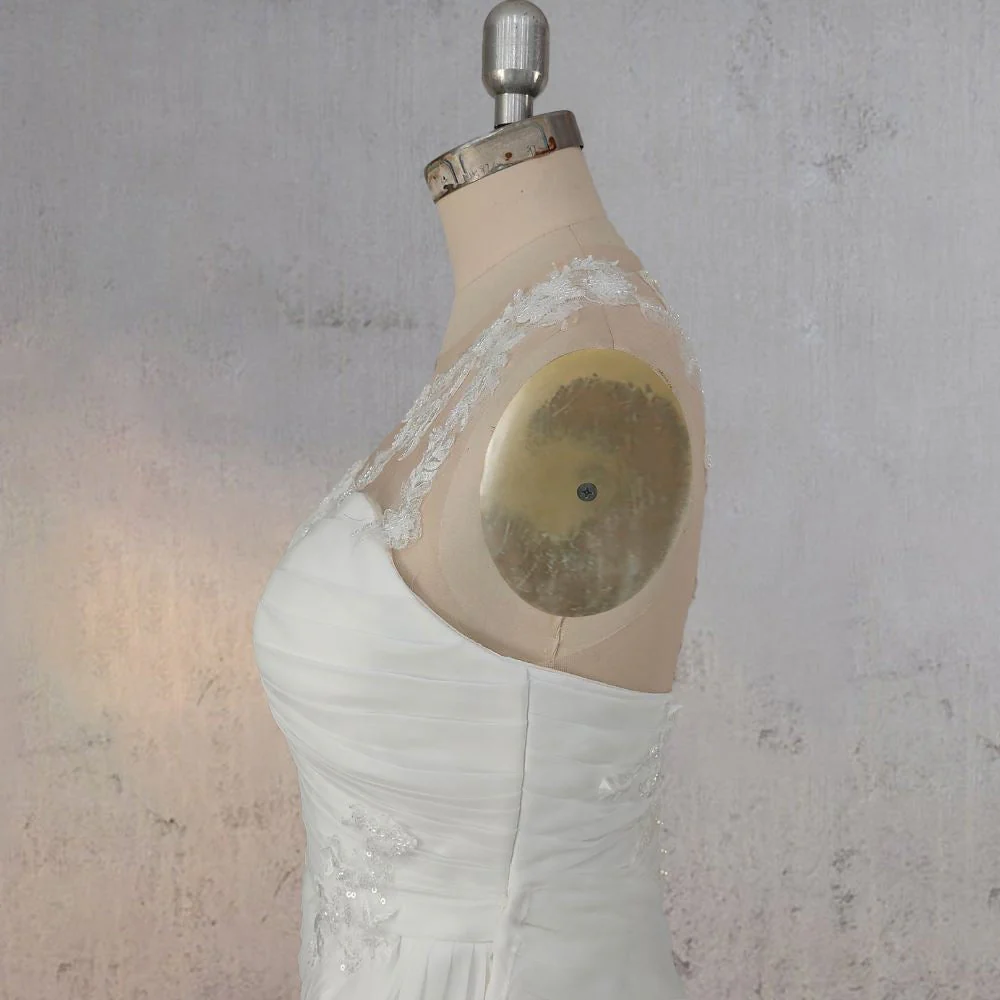 Mermaid Pearled Enchantment Lace Appliqued Wedding Dresses