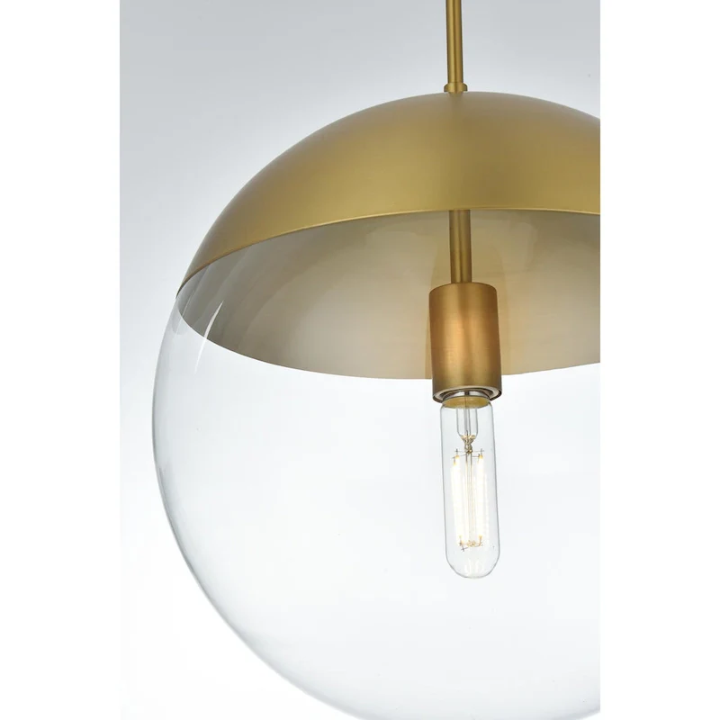 1-Light Pendant with 14 inch Clear Glass