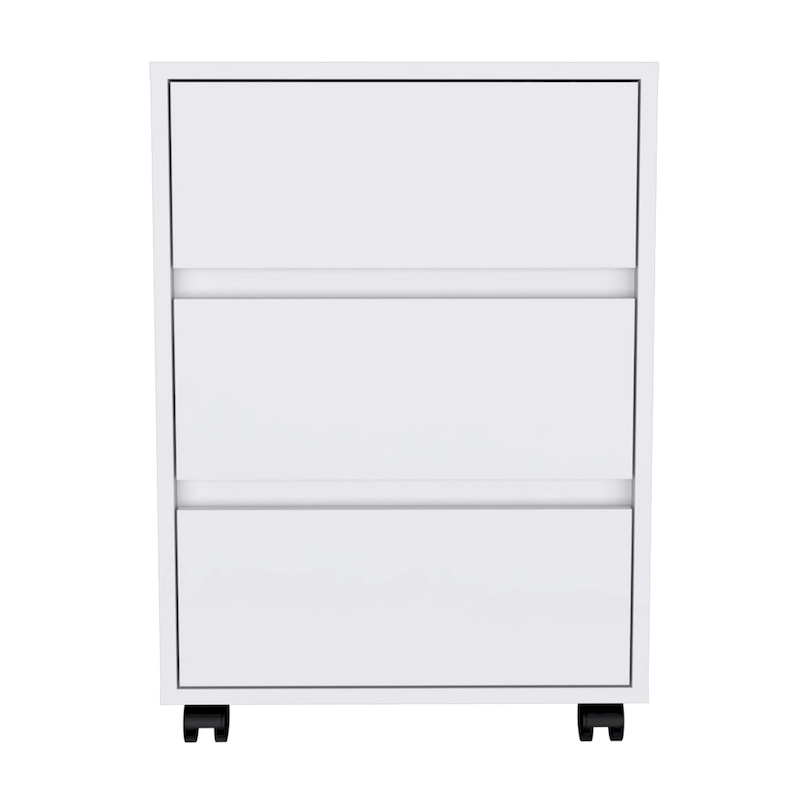 FM Furniture Vienna Three Drawers Filing Cabinet Roller Blade Glide