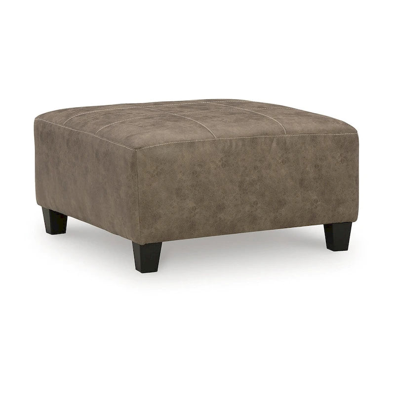 Signature Design by Ashley Navi Fossil Oversized Accent Ottoman