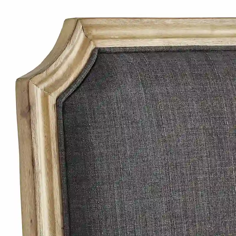 Deana Arched Linen and Wood Dining Chairs (Set of 2) by iNSPIRE Q Artisan