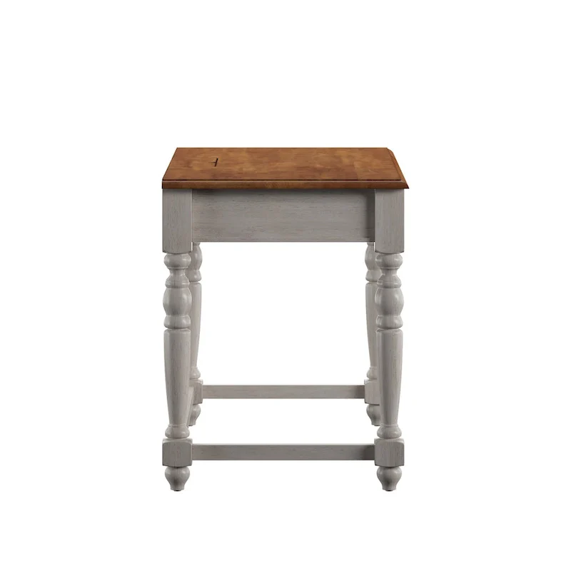 Oaklyn Antique 1-drawer Desk with Charging Station by iNSPIRE Q Classic