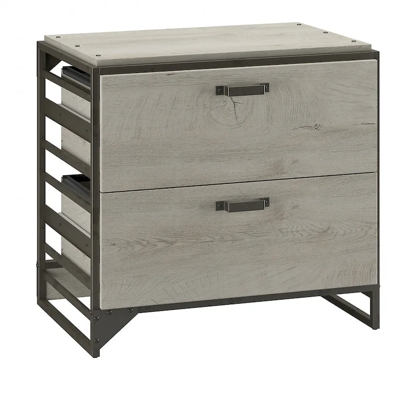 Lateral File Cabinet in Rustic Grey
