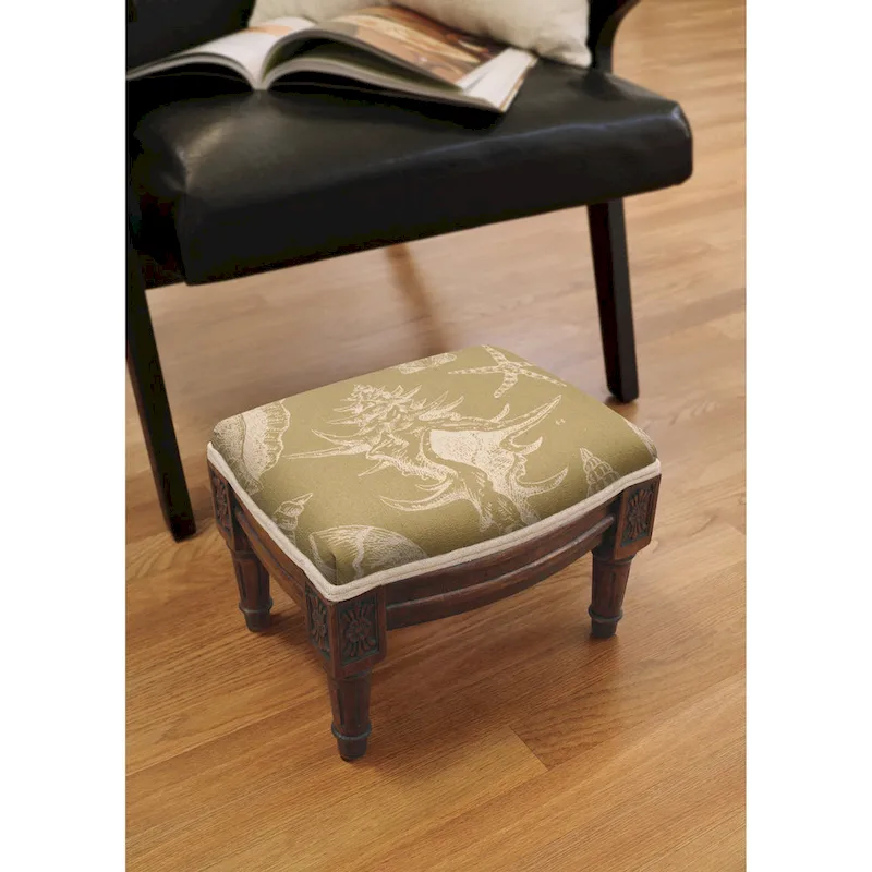The Curated Nomad Algiers Seashells Footstool