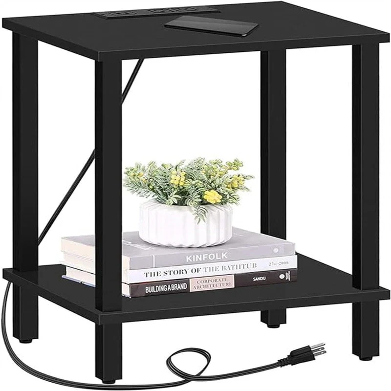 End Table with Charging Station