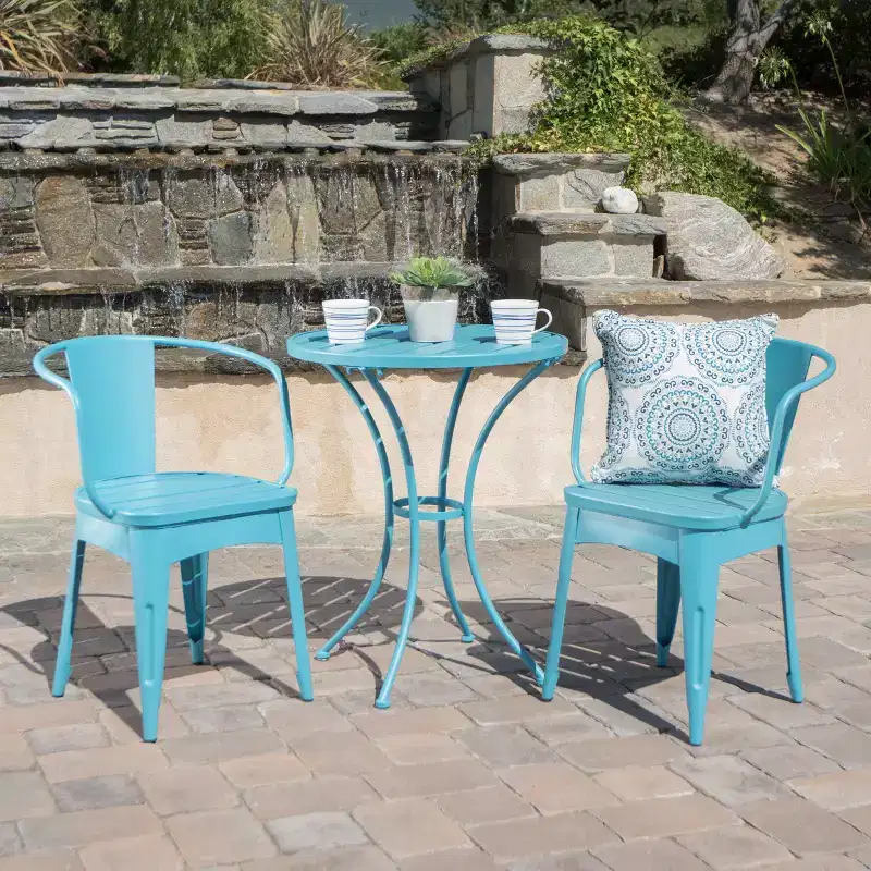Colmar 3pc Cast Iron Patio Bistro Set - Christopher Knight Home