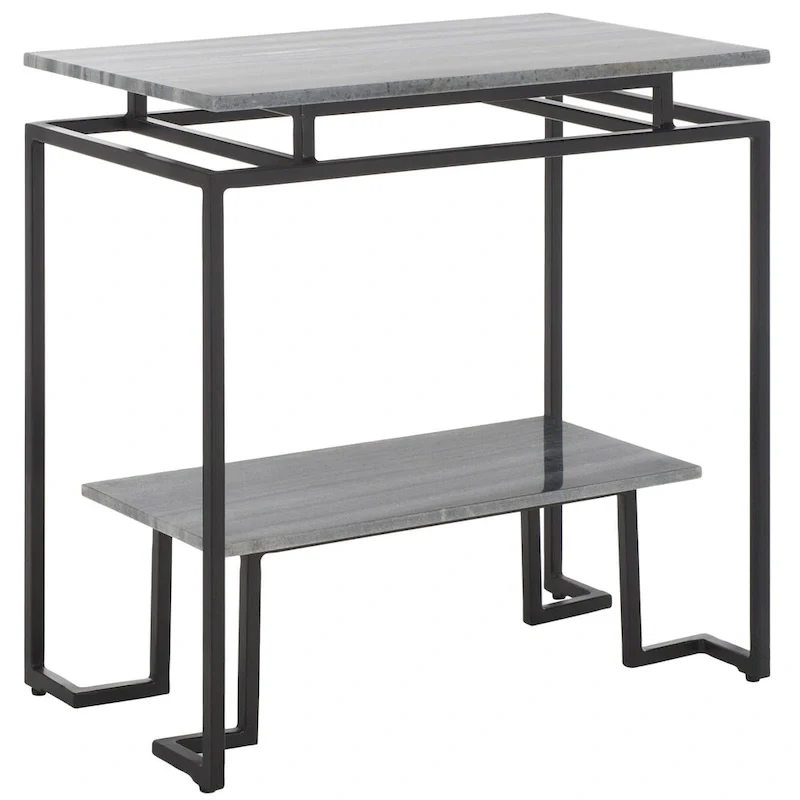 SAFAVIEH Malvina Single Shelf Rectangle Accent Table - 24 L x 14 D x 24 H - 24Wx14Dx24H