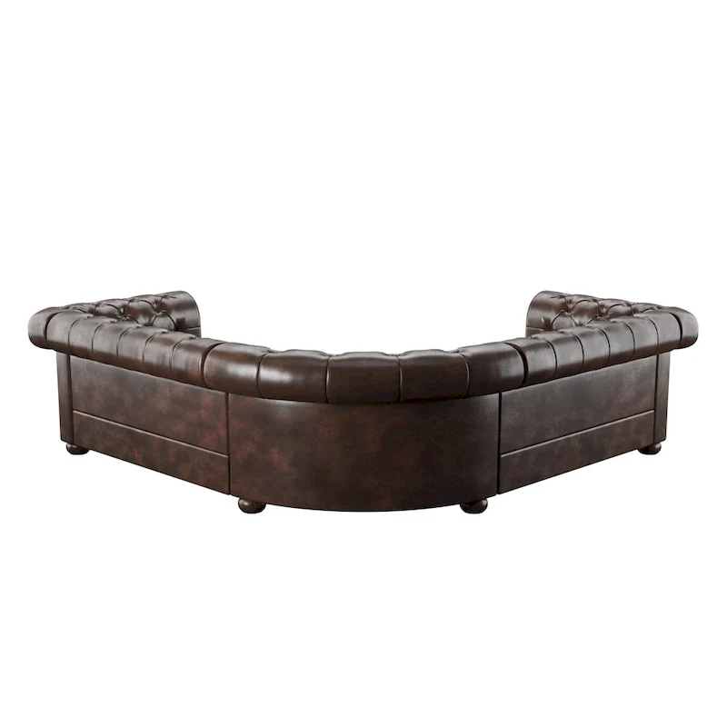 Knightsbridge Scrolled Arm Chesterfield Sectional by iNSPIRE Q Artisan