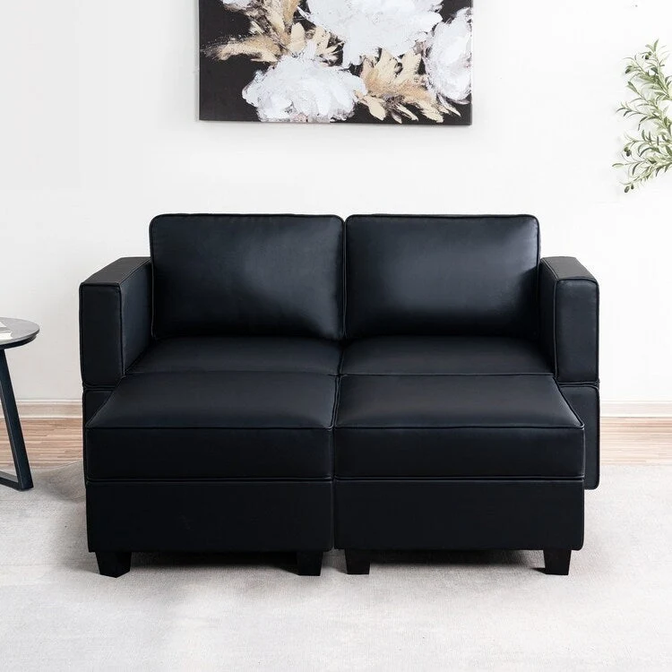 Modular Convertible Sectional Sofa Bed Sleeper Loveseat Couch