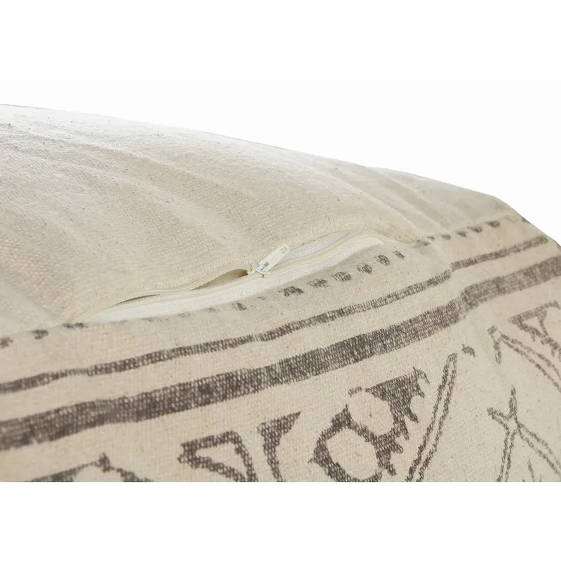 Sevita Handmade Geometric Rustic Farmhouse Pouf