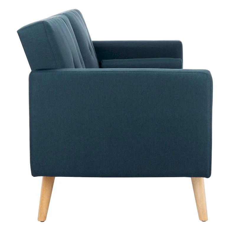 SAFAVIEH Tamekia Foldable Futon Bed with Pillow - 74.8  x 31.9  x 34.7