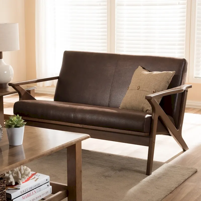 Mid-Century Loveseat by Baxton Studio