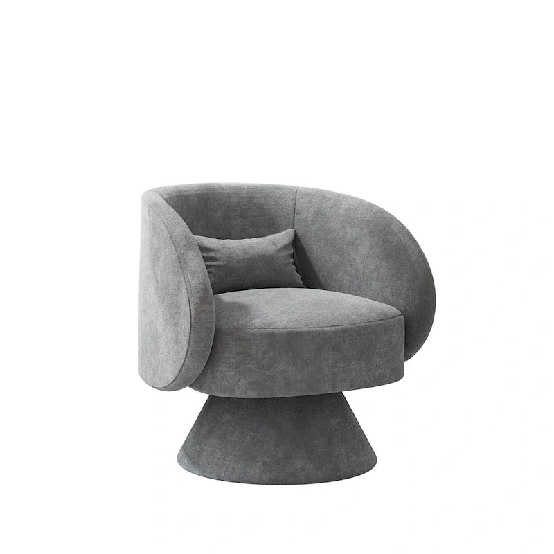 Ouyessir 360 Degree Modern Swivel Cuddle Barrel Sofa Chairs