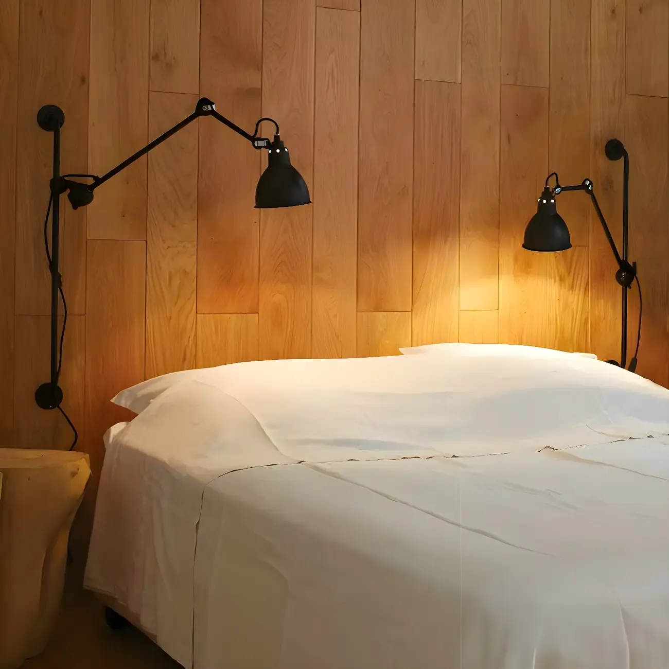 Trestle Base Metal Black Swing Arm Wall Light