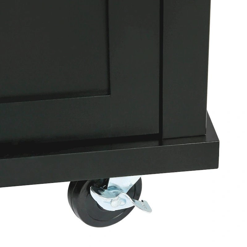 Nestfair Kitchen Island Cart with Drop-Leaf Countertop and 3 Drawers