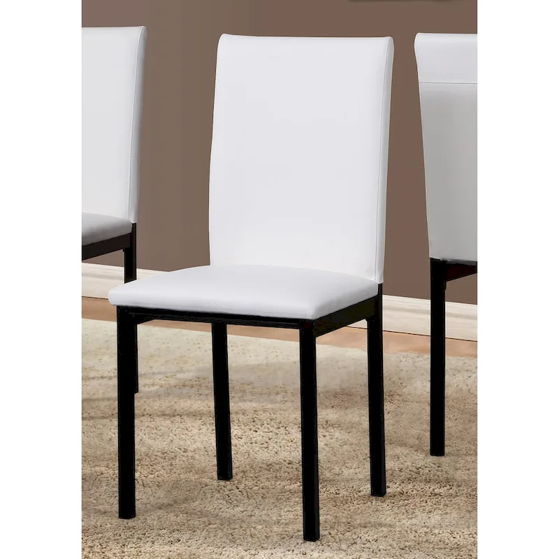 Roundhill Furniture Citico Metal Faux Marble Top 5-piece Dinette Set