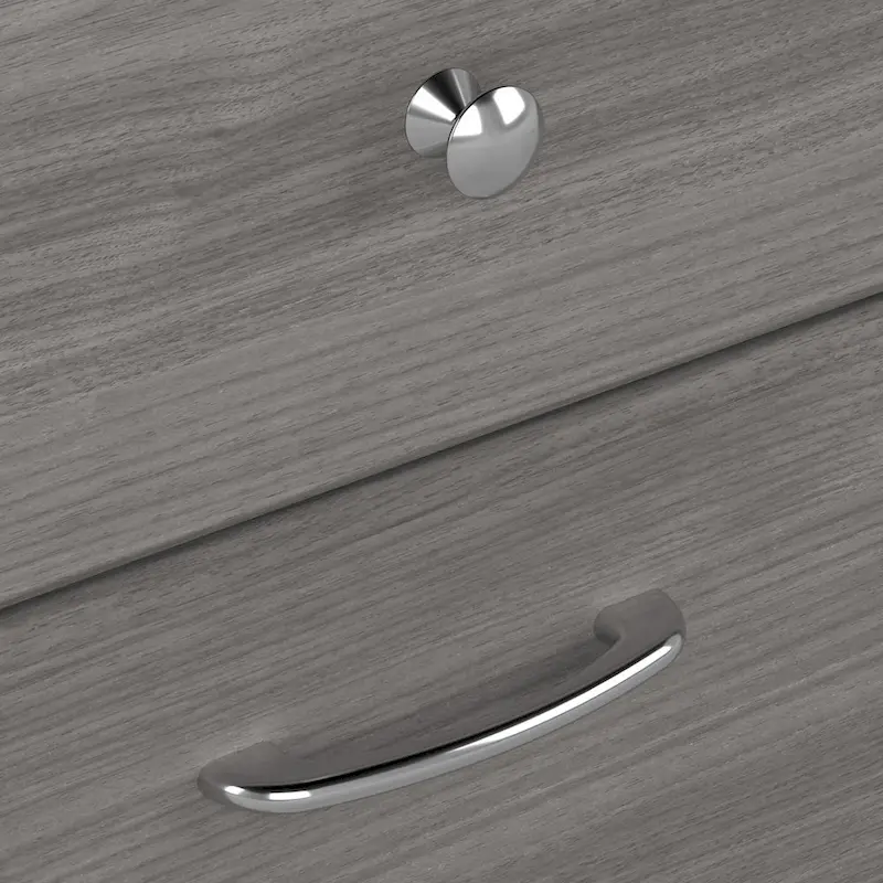 Cabot 60W L-Desk with Hutch and Drawers by Bush Furniture