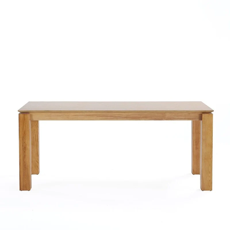 Rectangular Solid Wood Dining Table, 70.86 in., Seats 8