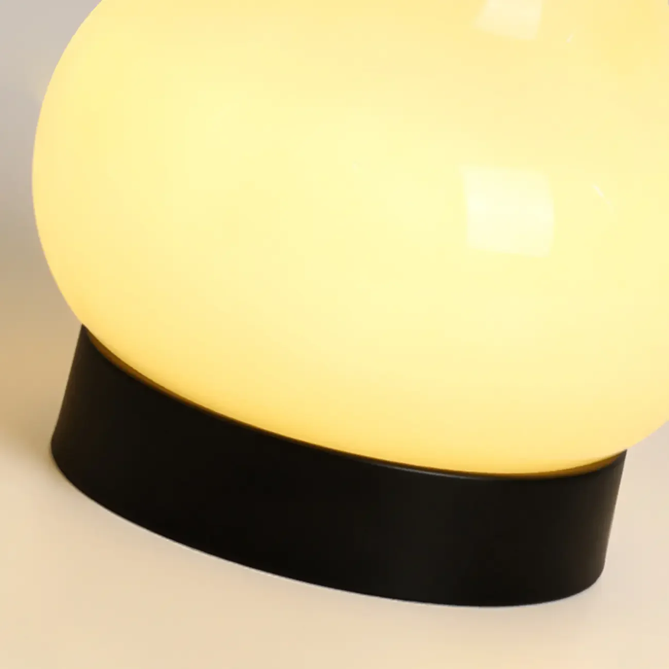 Cute Glass Pear Shape Bedside Lamp Direct Wired Electric