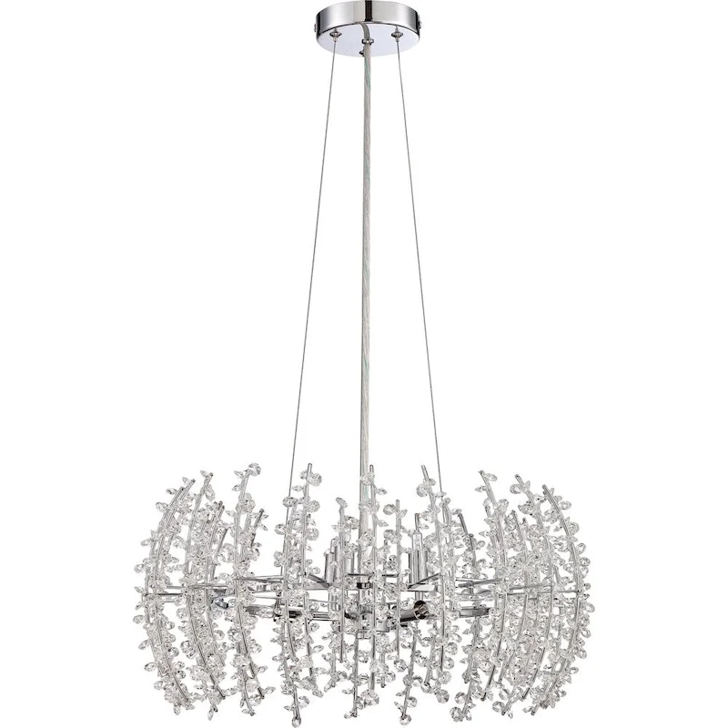 Silver Orchid Munchofen 6-light Polished Chrome Pendant - Polished Chrome