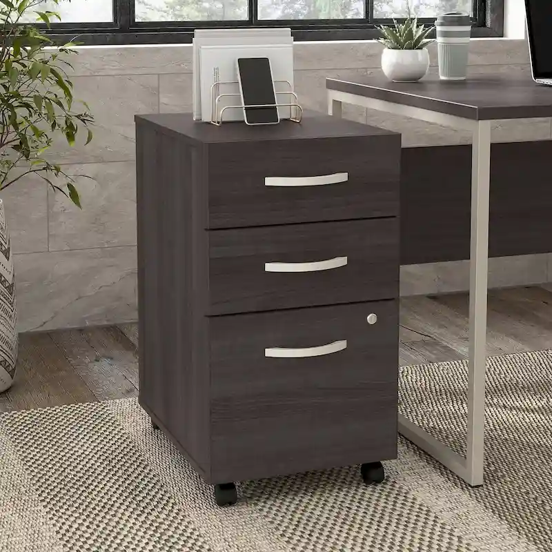 Hybrid 3 Drawer Mobile File Cabinet by Bush Business Furniture