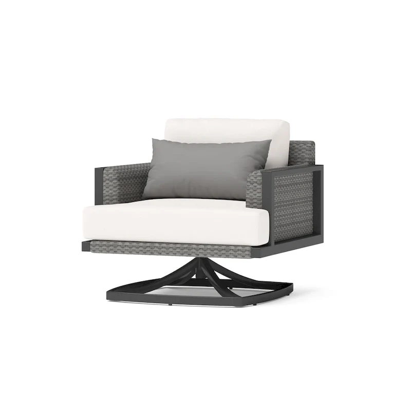 Vistano 2 Piece Sunbrella Outdoor Patio Club Chairs Set - Gray