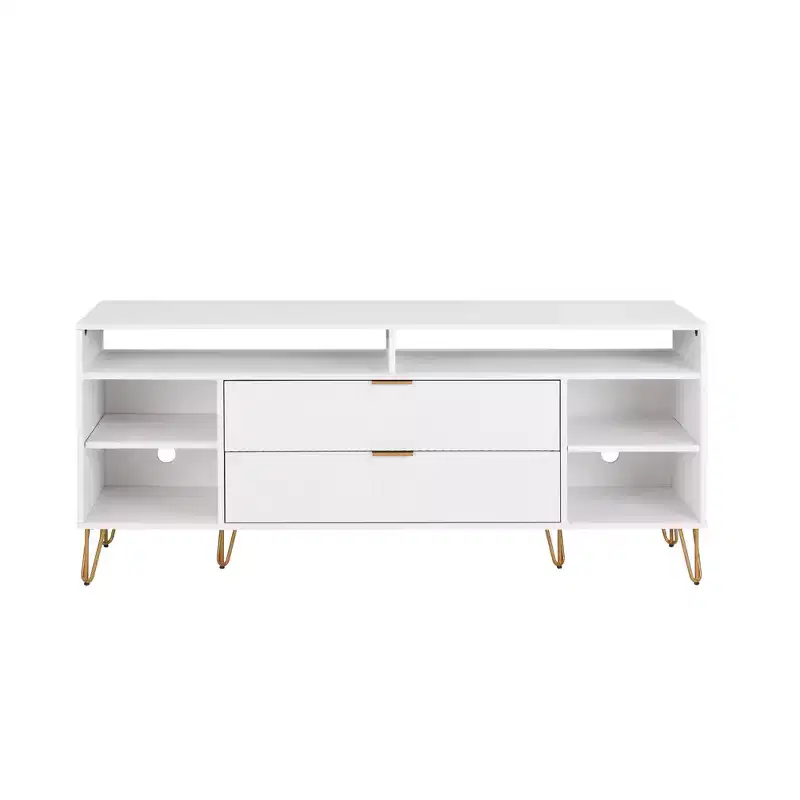 Manhattan Comfort 63" Dumbo TV Stand for TVs up to 60" White