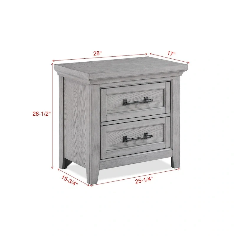 Debra 6 Piece Gray Panel Bench Footboard Bedroom Set