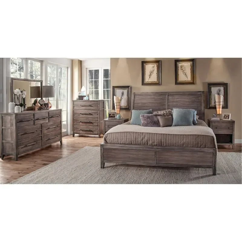Asher Sleigh Bed