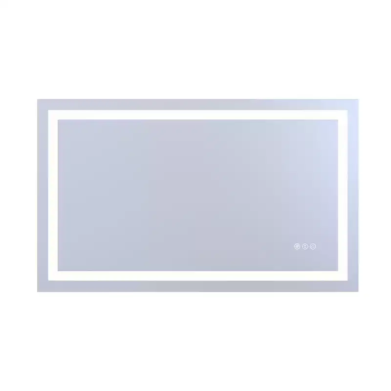 SUMERAIN 40x24 Wall Shatter-Proof Bathroom Mirror Fog-Free ETL 90CRI Vanity Mirror with 3 Color LED