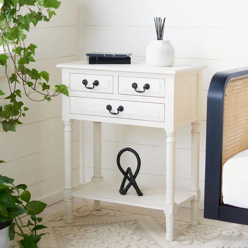 SAFAVIEH Leaner 3-Drawer Console Table - 23.5 W x 13 L x 29.5 H - 24Wx13Dx30H