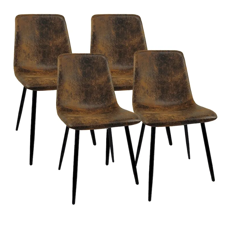 Modern Upholstered Dining Accent Chairs (Set of 4)