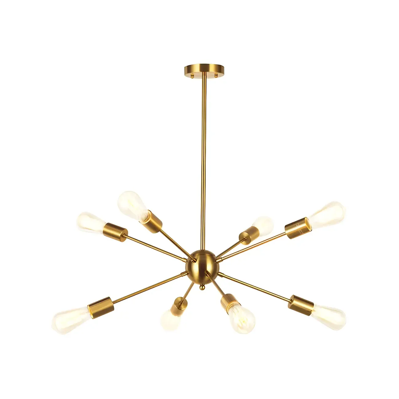 Modern LED Gold Globe Sputnik Chandelier