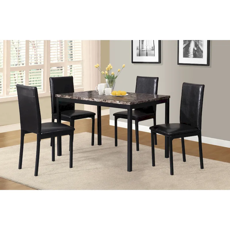 Roundhill Furniture Citico Metal 5-PC Dinette Set