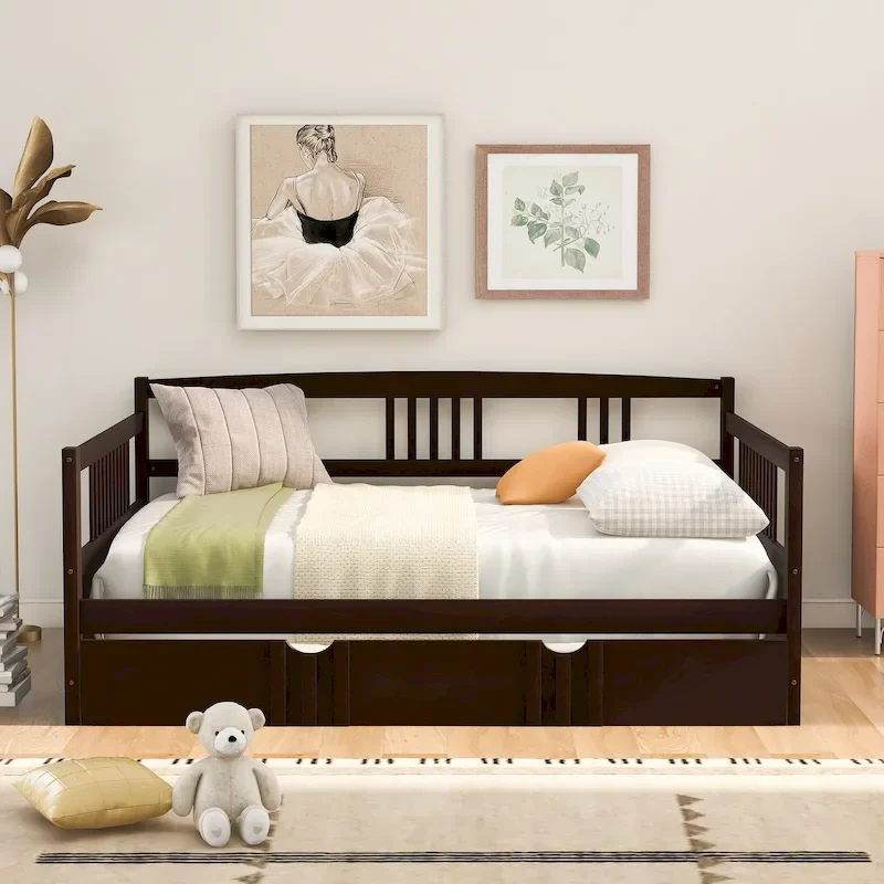 Full Size Daybed Frame with Twin Size Trundle
