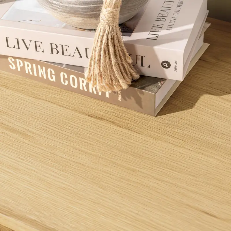 Classic Home Roya Oak Veneer Sideboard Buffet