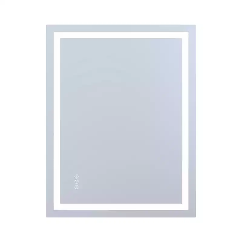 SUMERAIN 30x36 Wall Tempered Glass Bathroom Mirror, ETL Anti-Fog Vanity Mirror 3 Color Temperatures